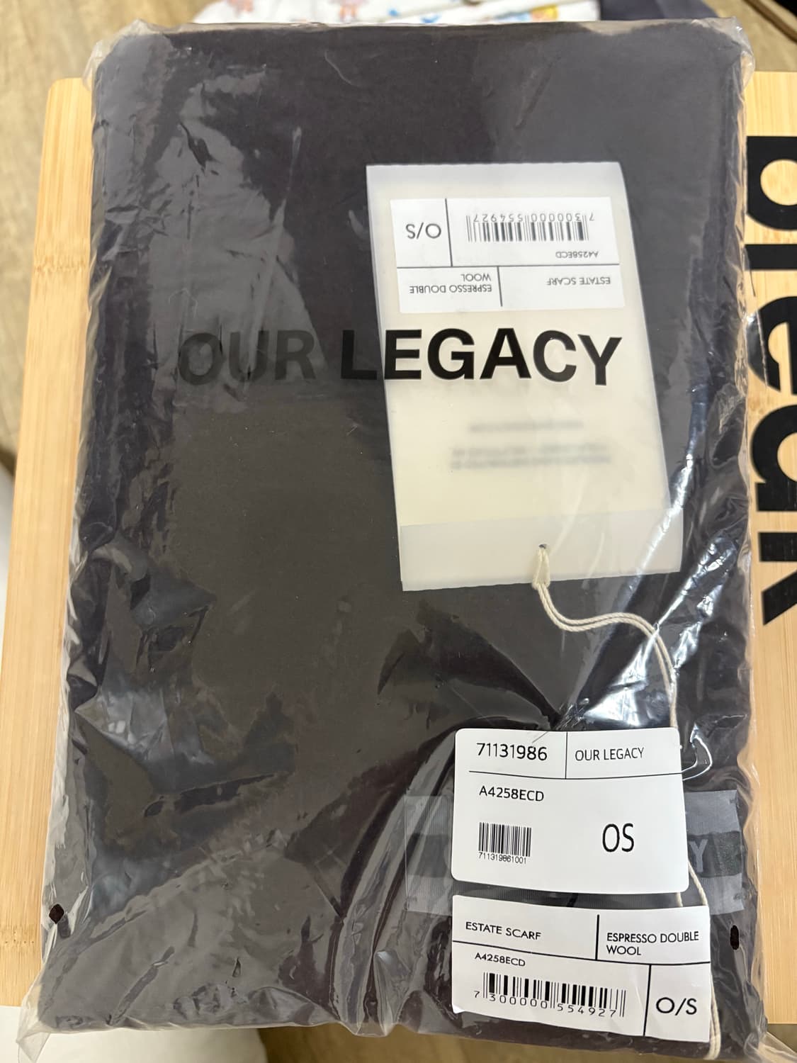 [새상품] 아워레가시 브라운 울 머플러 상품이미지2