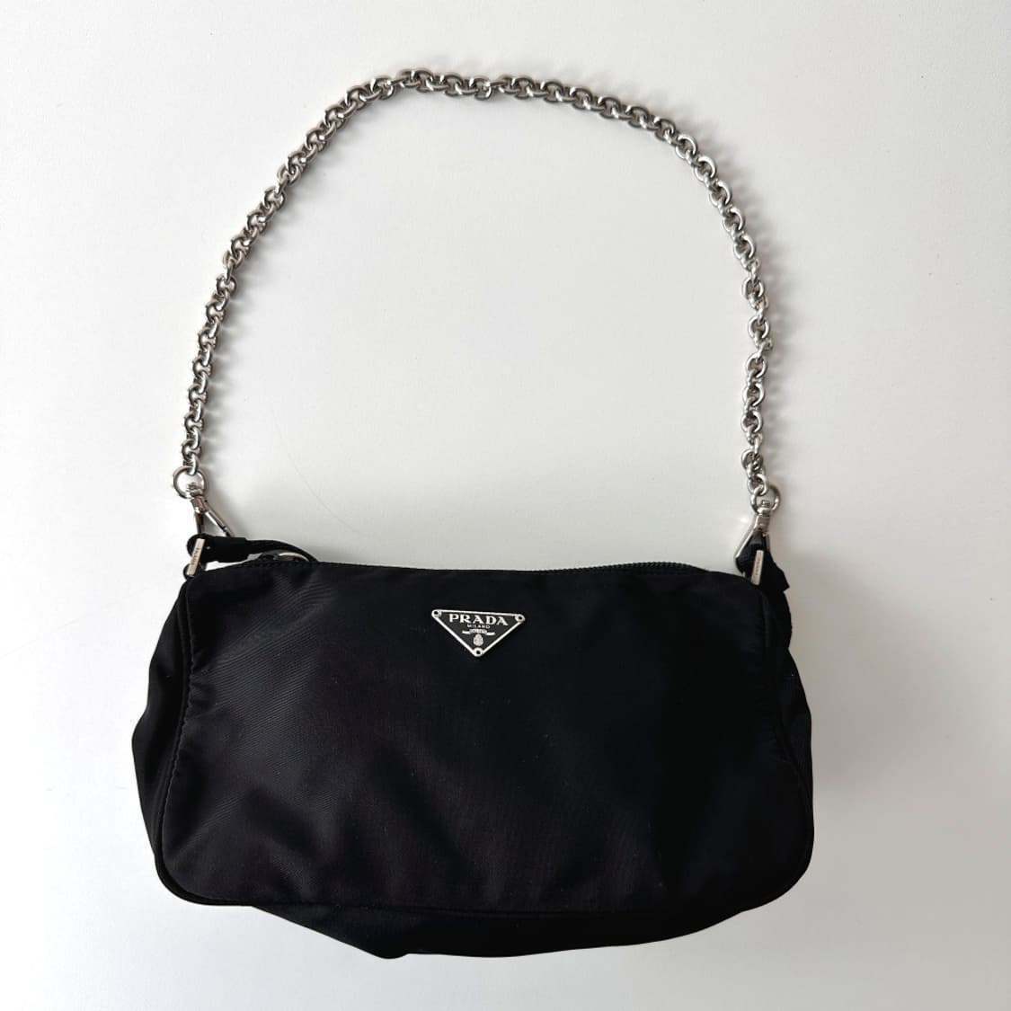 정품 프라다 나일론 호보백 블랙 미니백 (한국명품감정원 감정) 상품이미지3