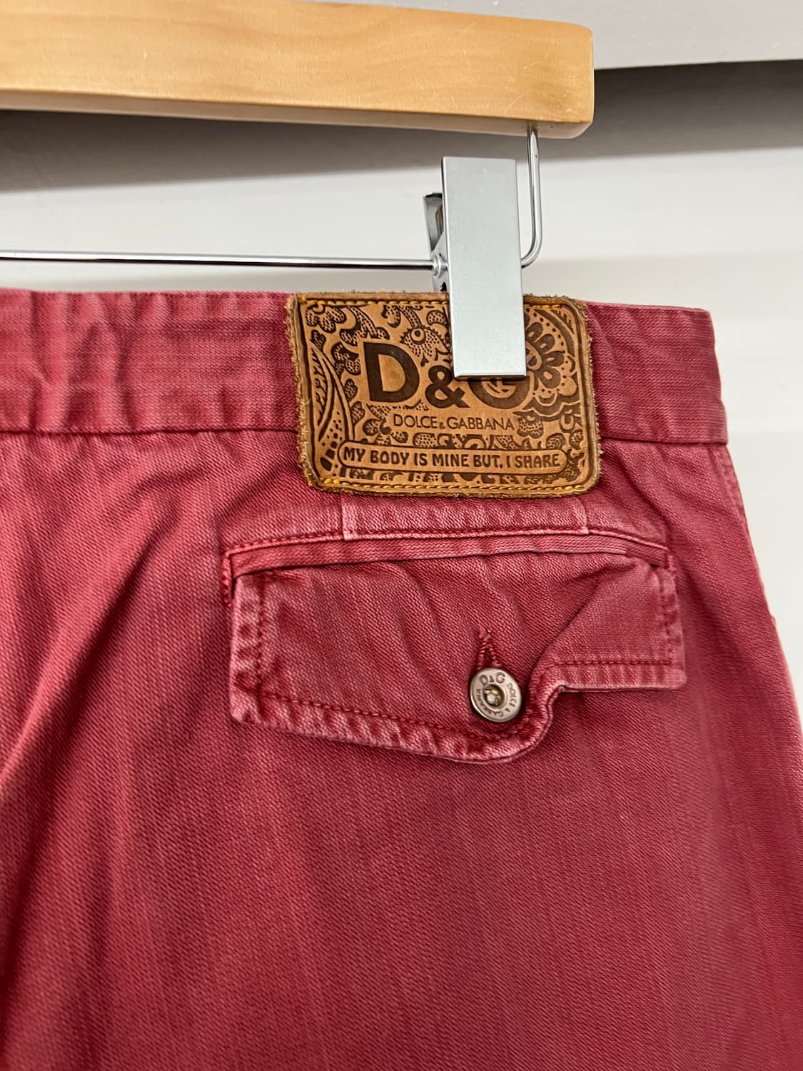 돌체앤가바나 벨티드 코튼 팬츠 상품이미지5