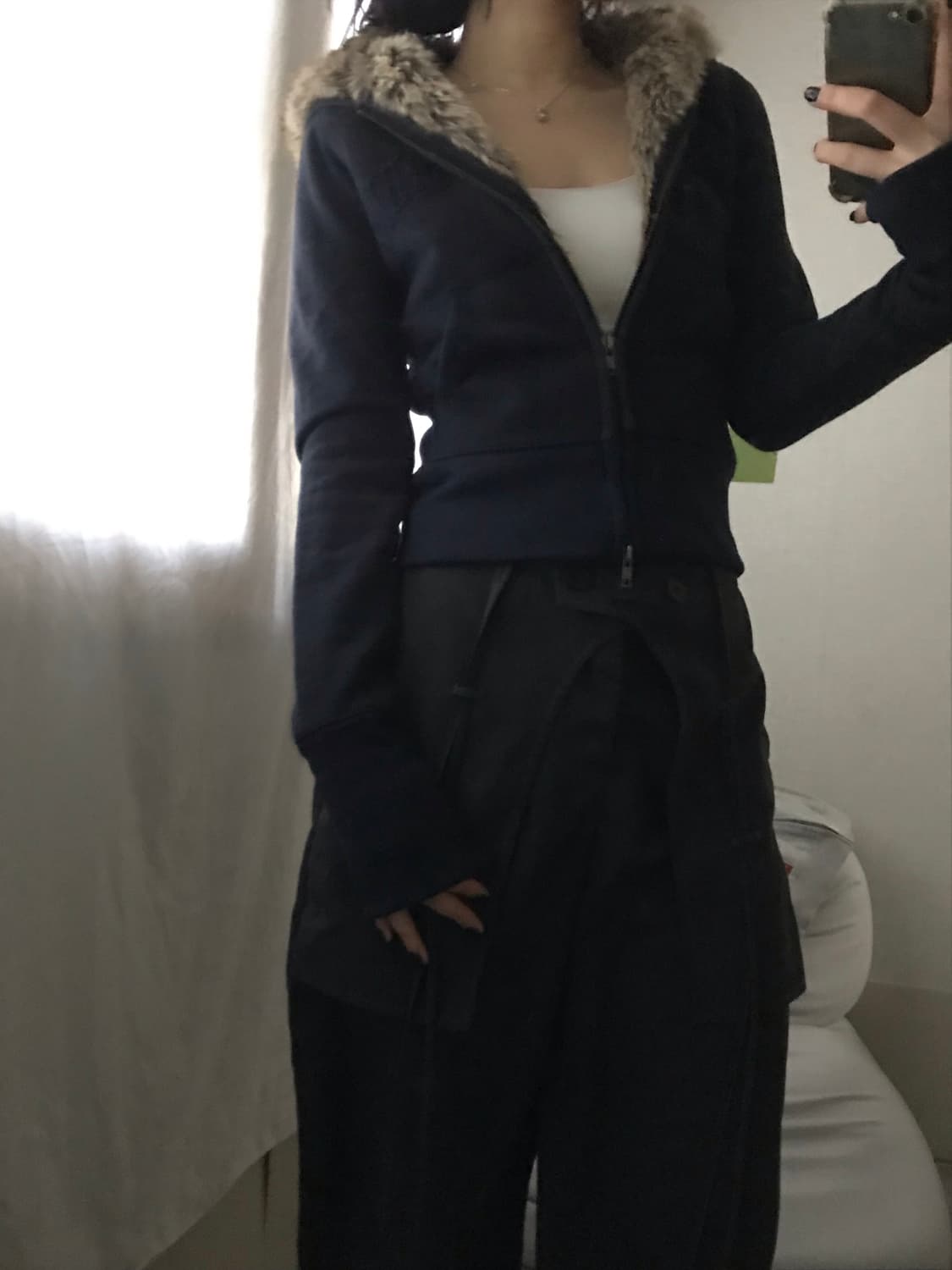 아베크롬비 네이비 투웨이 울프죠 후드집업 상품이미지4