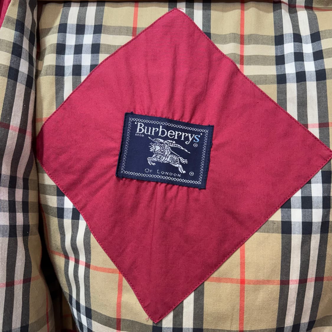 80s 버버리 우먼스 클래식 루즈 퀼팅 자켓 (S)   상품이미지6