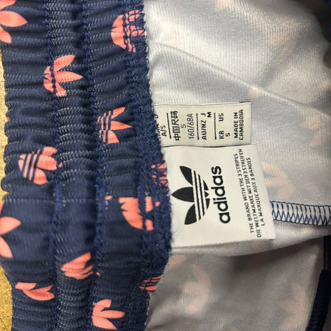 [정품/S] 아디다스 네이비 핑크 파이어버드 패턴 츄리닝 트랙팬츠  상품이미지4