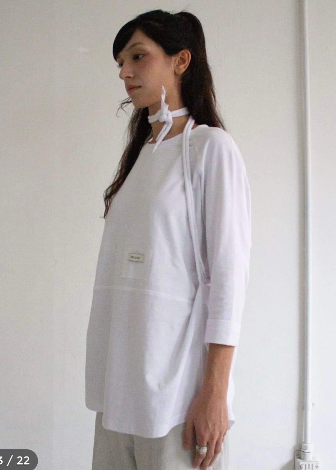 폴린느 pauline 스트랩 롤업 롱슬리브  상품이미지1