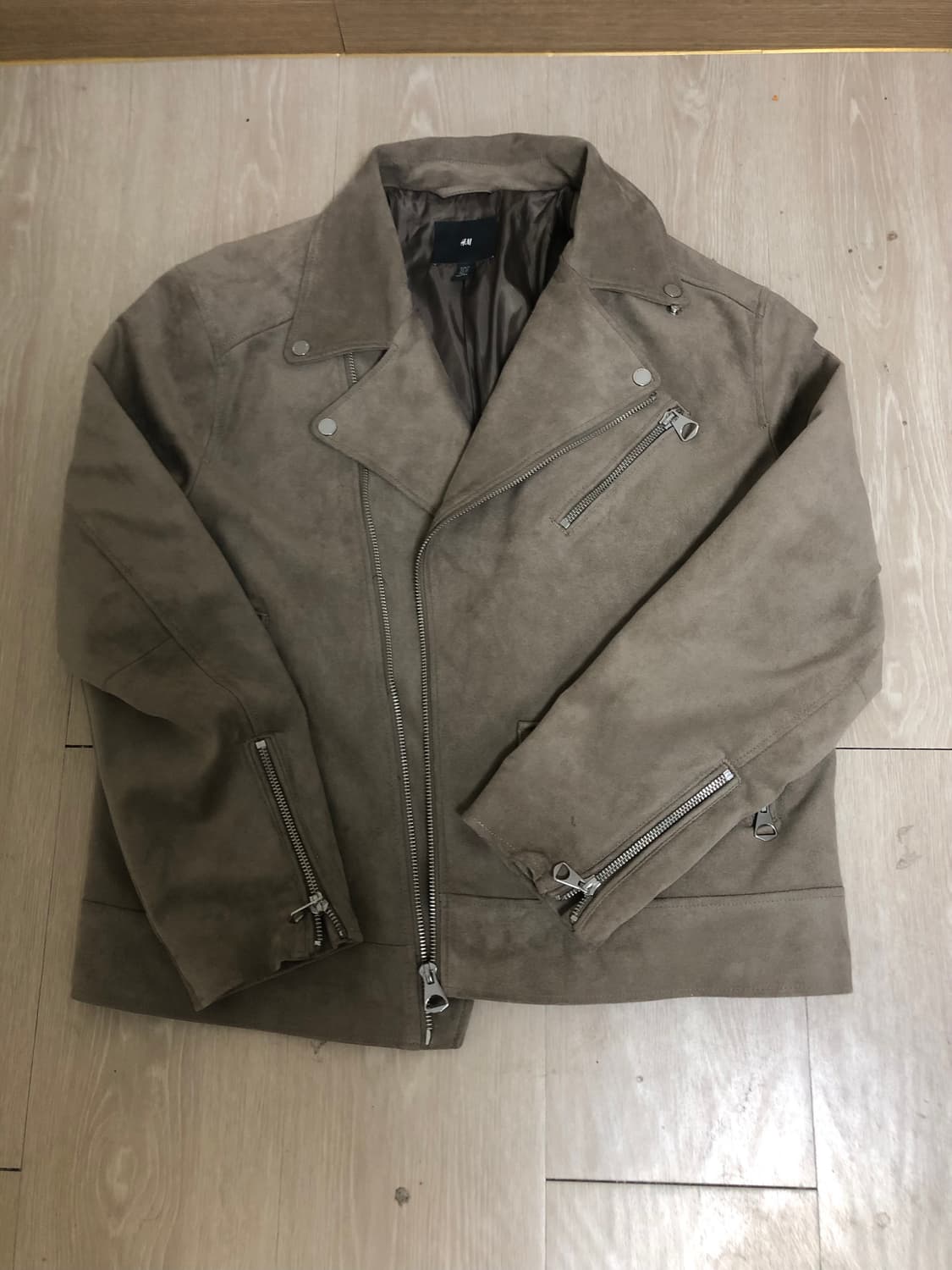 H&M 스웨이드 라이더자켓 XL 105 상품이미지1