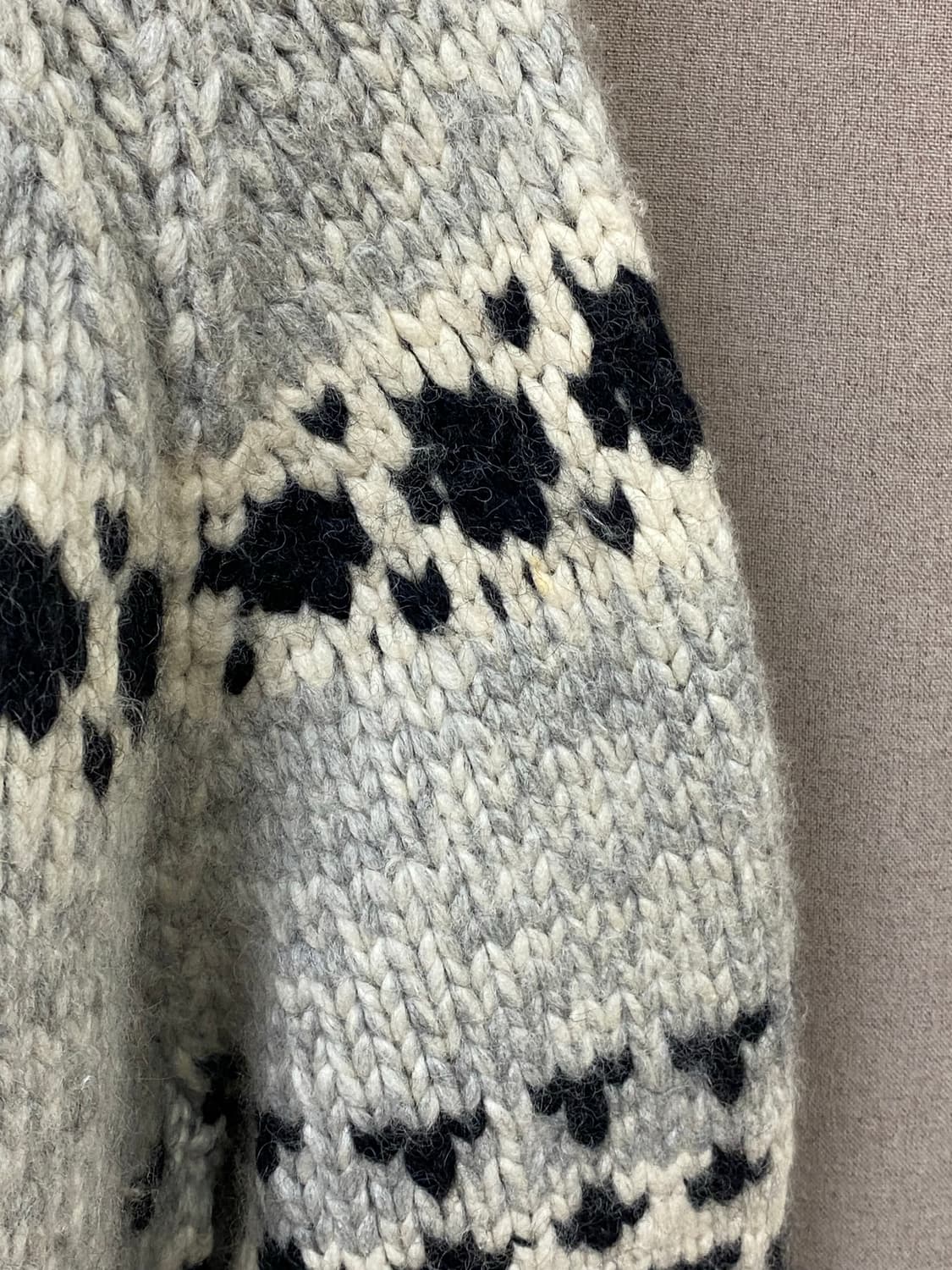 빈티지 코위찬 니트 집업 상품이미지6