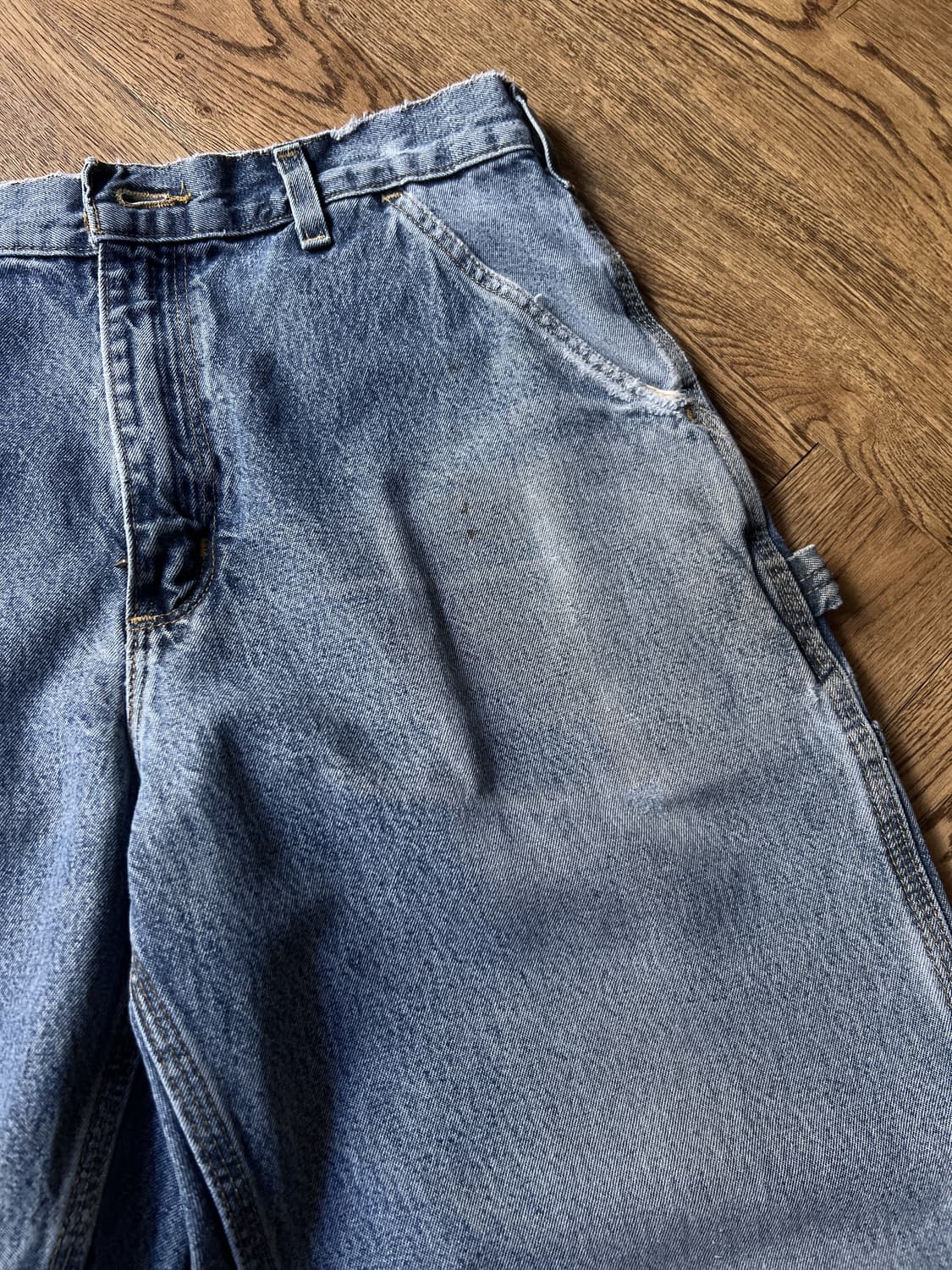 [33]칼하트 USA 빈티지 워싱 싱글니 카펜터 워크 데님 팬츠 상품이미지5