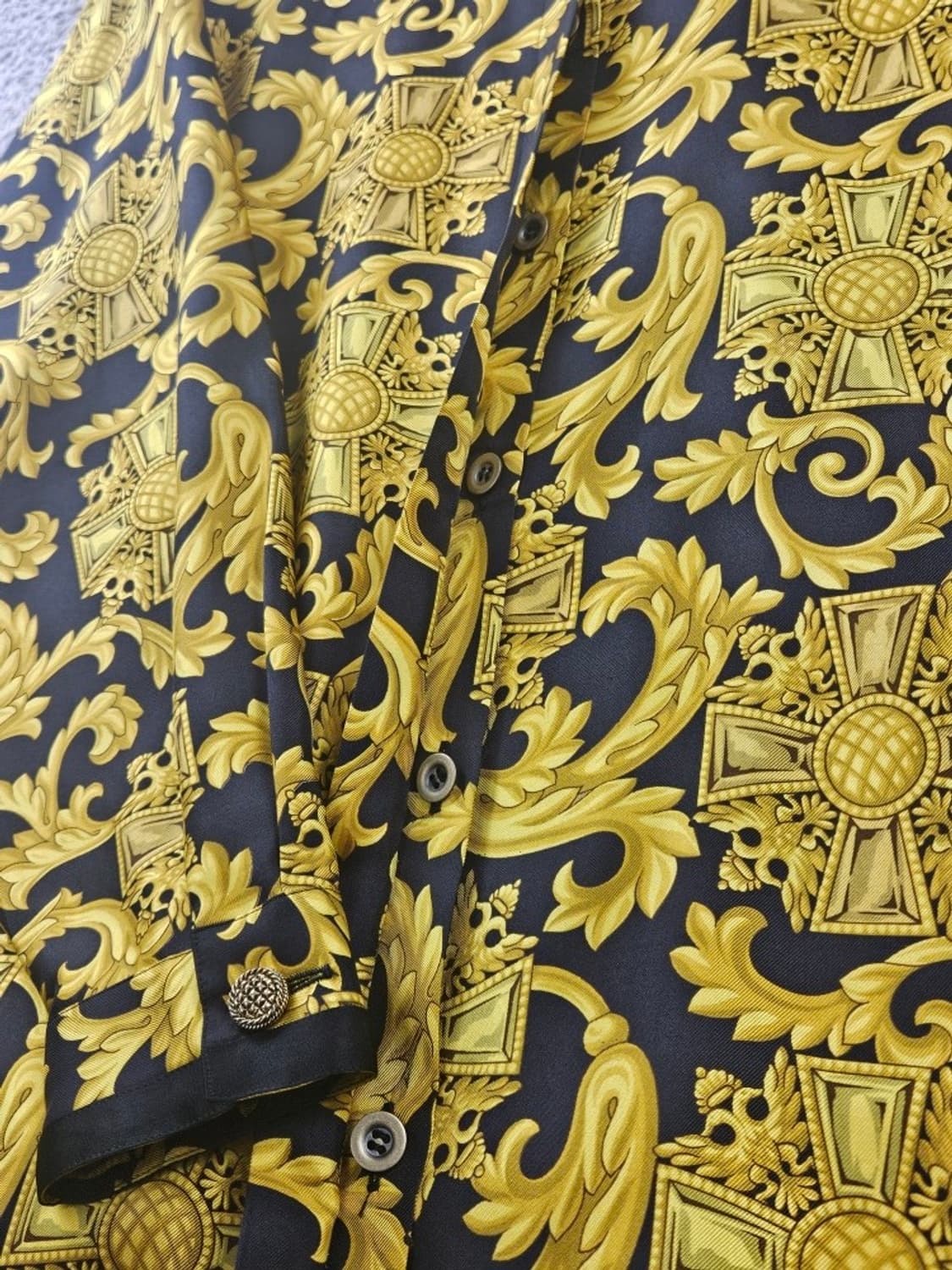 빈티지 골드바로크 패턴 블라우스 셔츠 ( 40 ) / 11245 상품이미지7