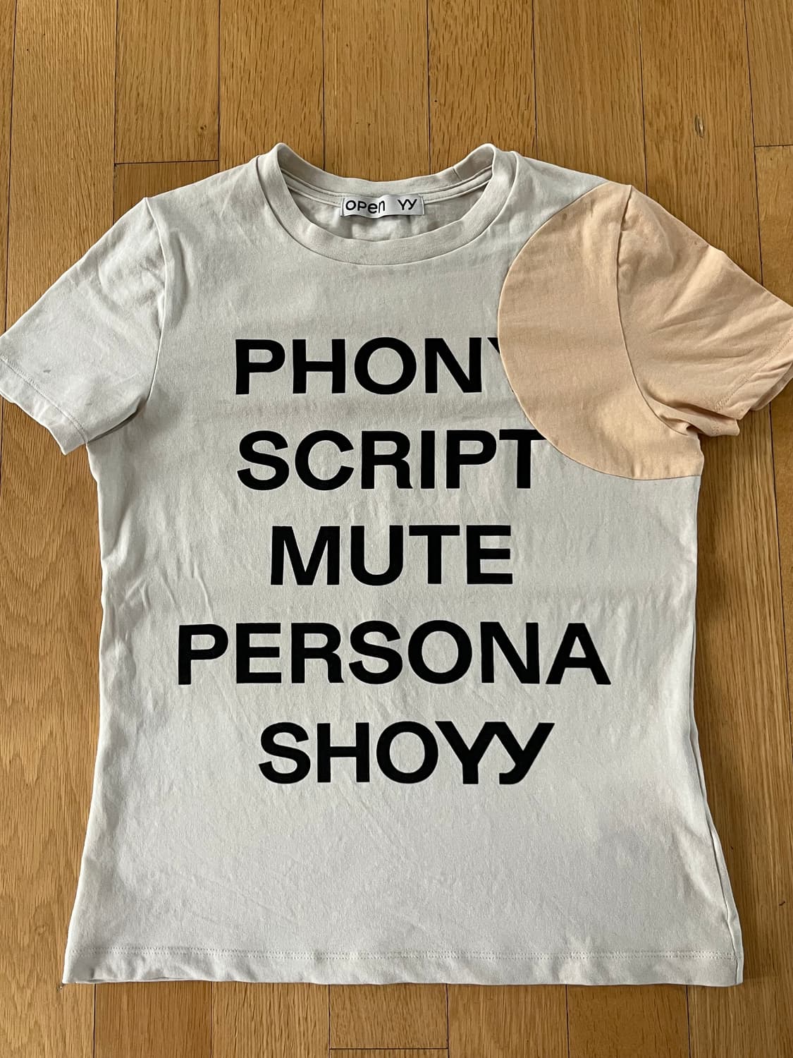 오픈와이와이 dot typo tee 도트 타이포 티 화이트 M 상품이미지2