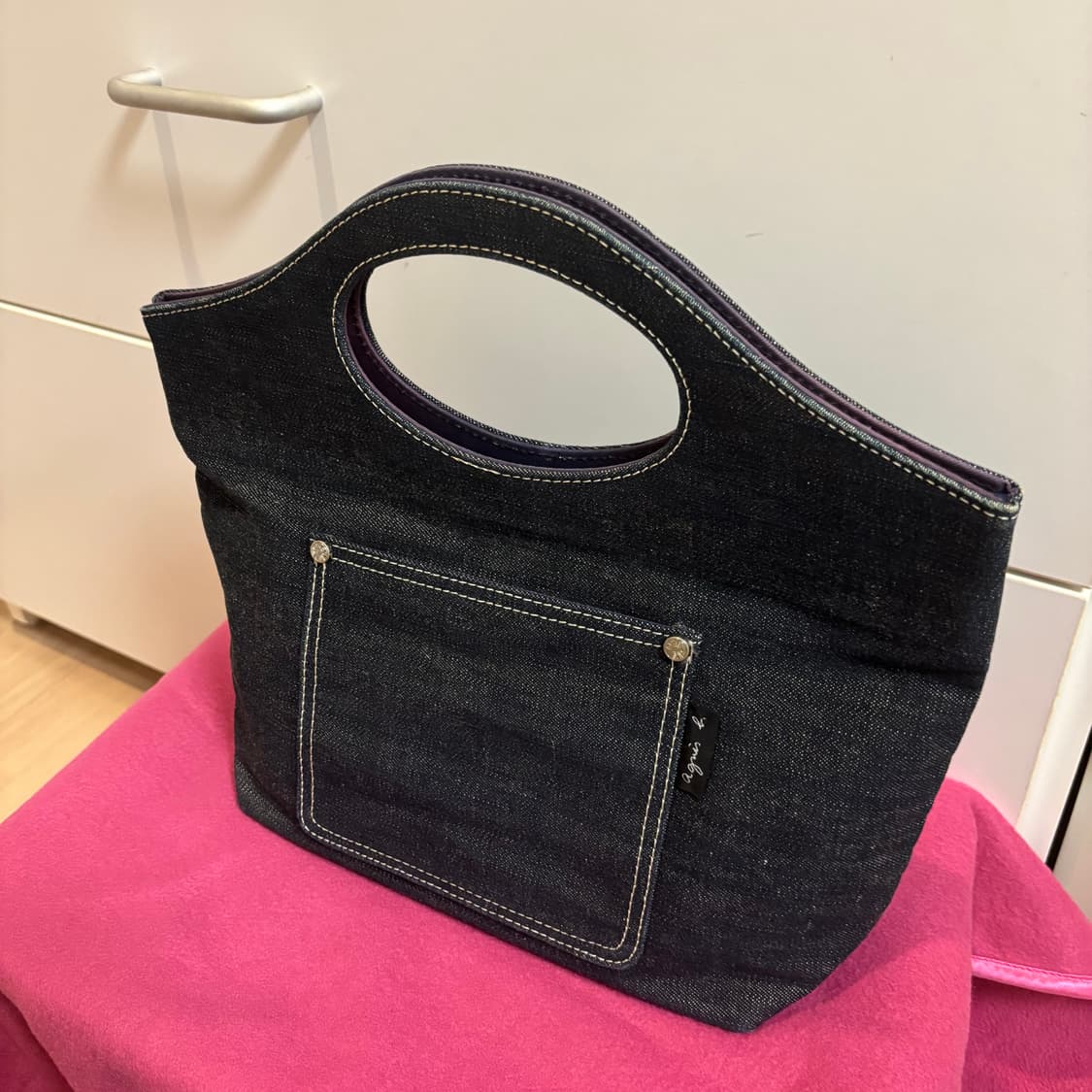 agnès b. 아네스베 데님 토트백 상품이미지6