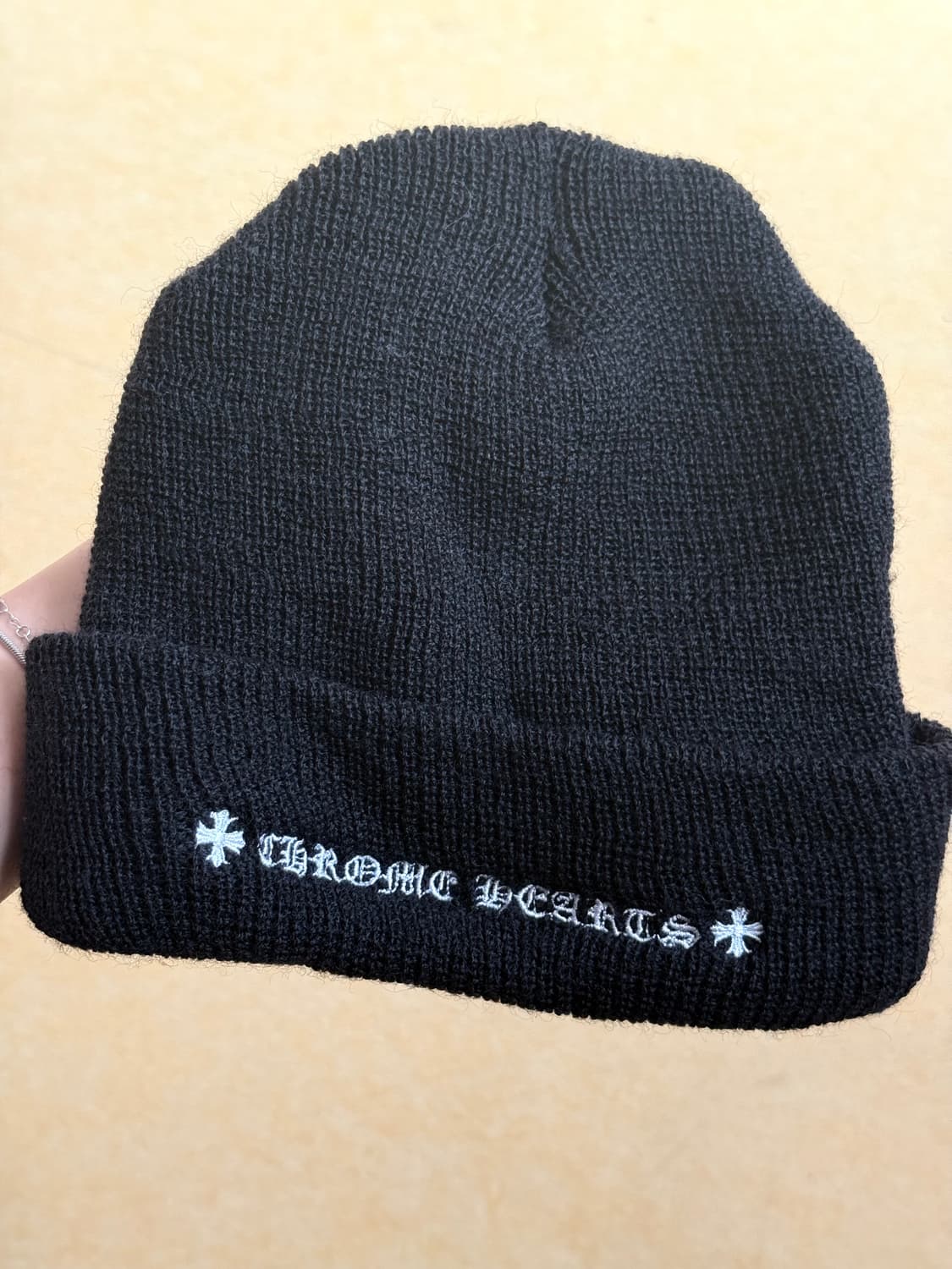 크롬하츠 울 비니 블랙 화이트 상품이미지2