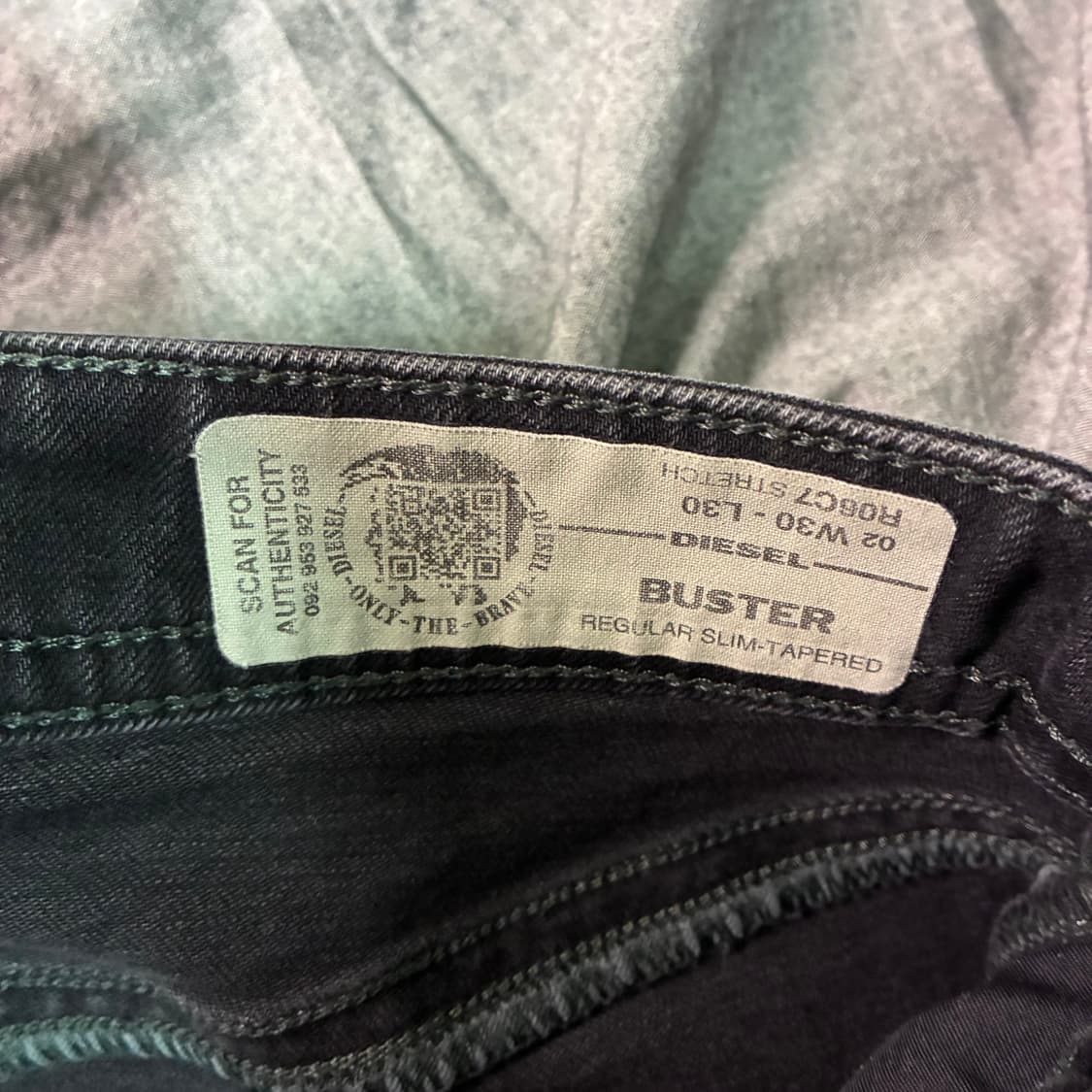 정품 큐얼 디젤 블랙 슬림진 상품이미지6