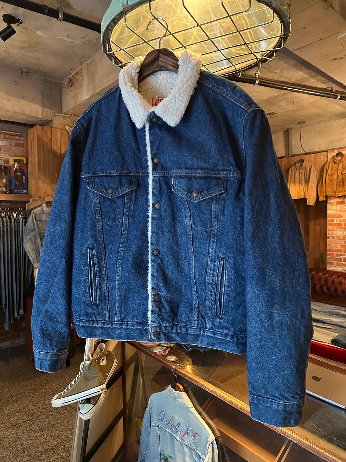 90s USA 빈티지 리바이스 3세대 셰르파 데님 자켓 상품이미지2