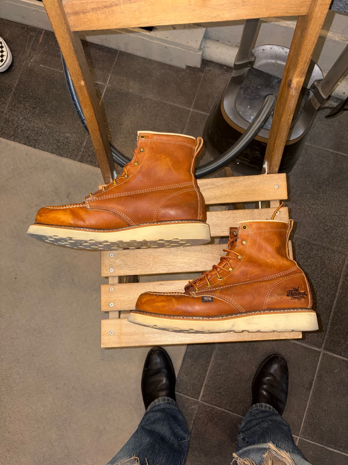 Thorogood USA moc toe leather boots 10D 상품이미지5