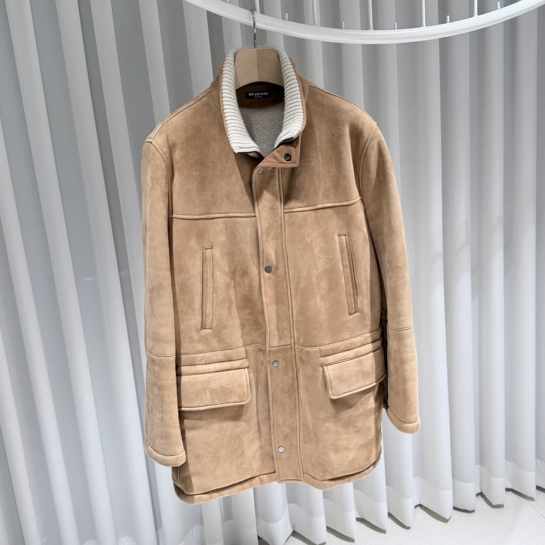 (A/52) / 키톤 스웨이드 베이지 무스탕 자켓 상품이미지3