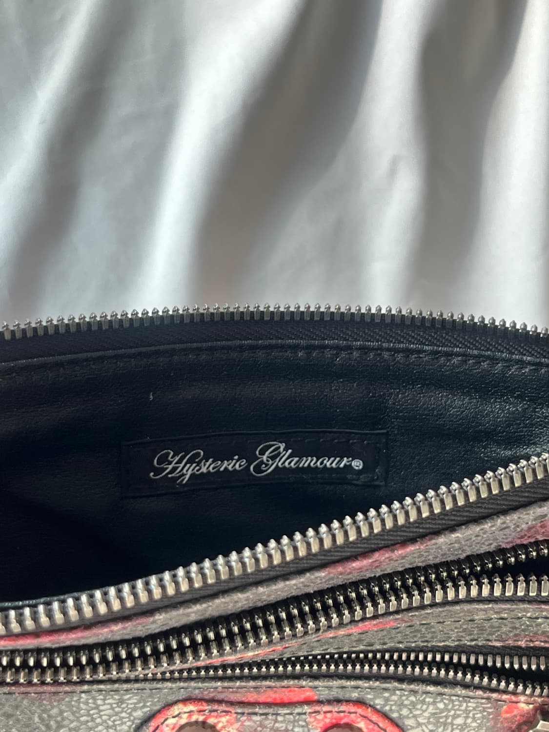 히스테릭 글래머 스컬베리 해골 딸기 가죽 레더 숄더 백 상품이미지5