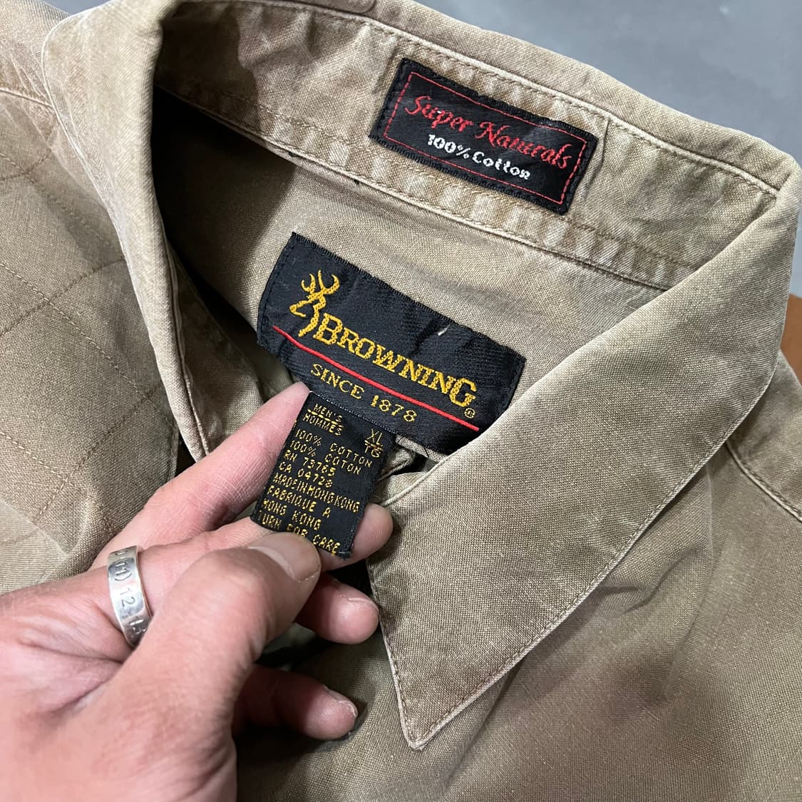  브라우닝 배색 워크 셔츠 y15243 상품이미지6