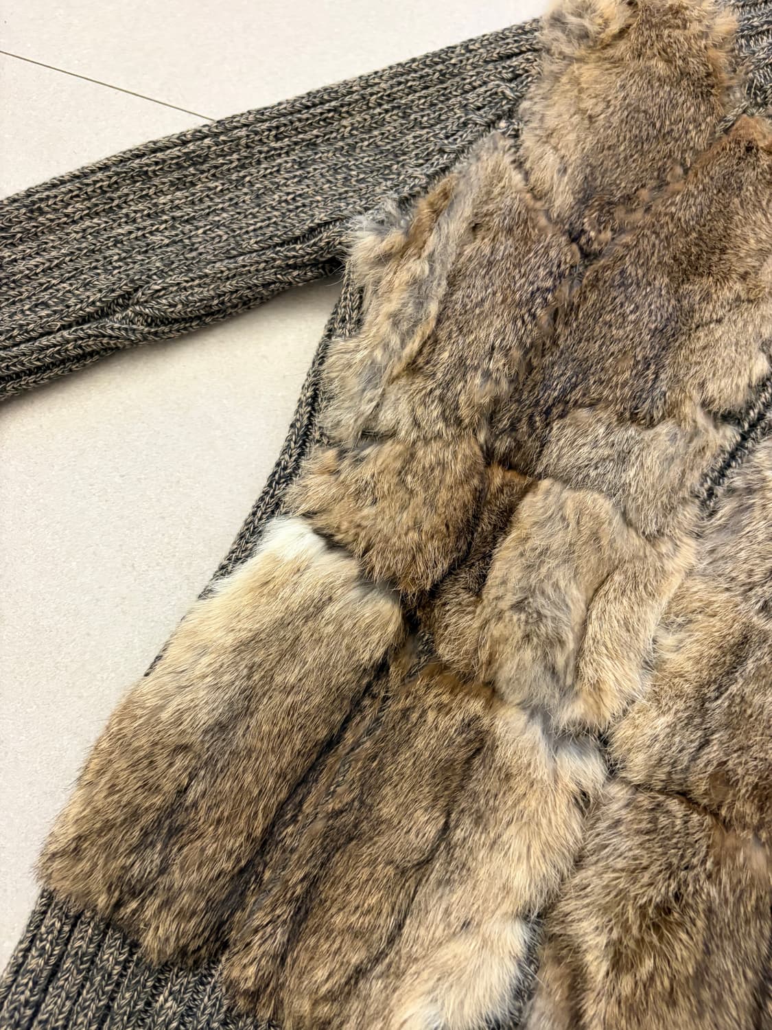 real fur zip-up 리얼 퍼 집업 상품이미지3