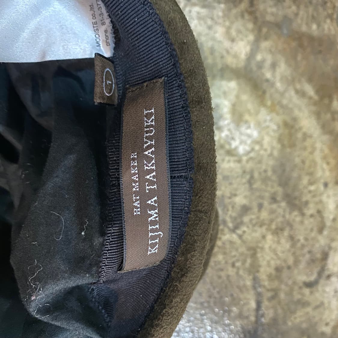 (1)키지마타카유키 고트스킨 스웨이드 캡 상품이미지6