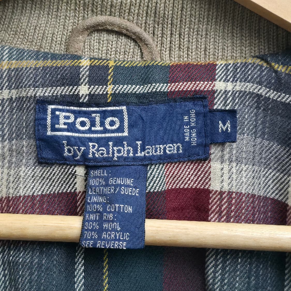 [M] 90s 폴로 랄프로렌 스웨이드 바라쿠타 해링턴 자켓 상품이미지9