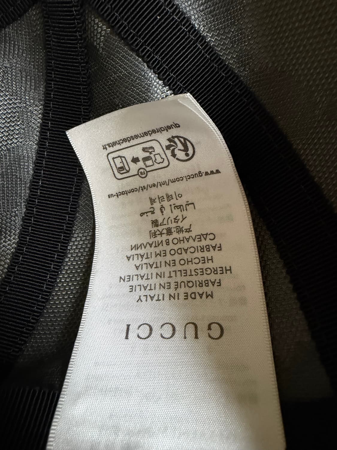 구찌 GG 캔버스 볼캡 블랙/그레이 (미착용 새제품) 상품이미지3