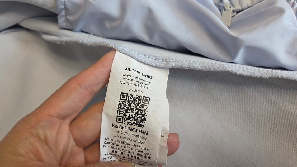 엠포리오 아르마니 오버핏 이글 로고 후드 집업  상품이미지5