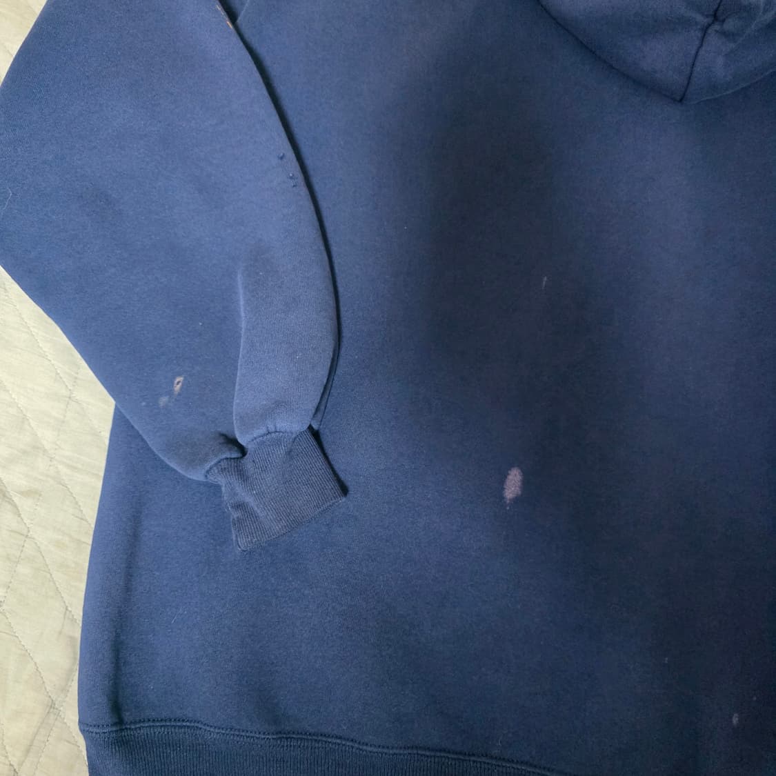 [XXL] 90s 러셀 애슬레틱 후드집업 네이비 베드 블리칭ver.14 상품이미지6