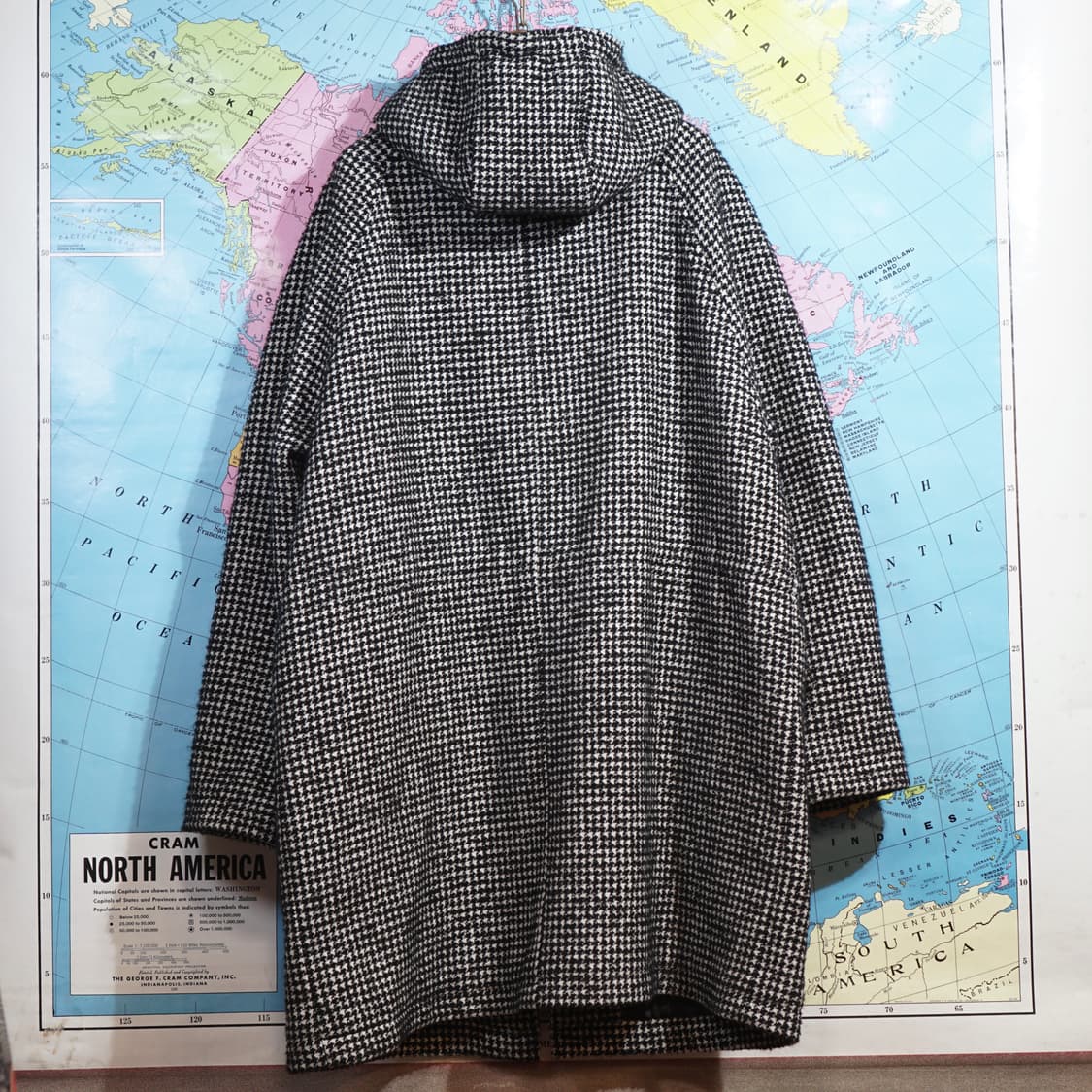 Ami 아미 하운드투스 체크 후드 코트 상품이미지6