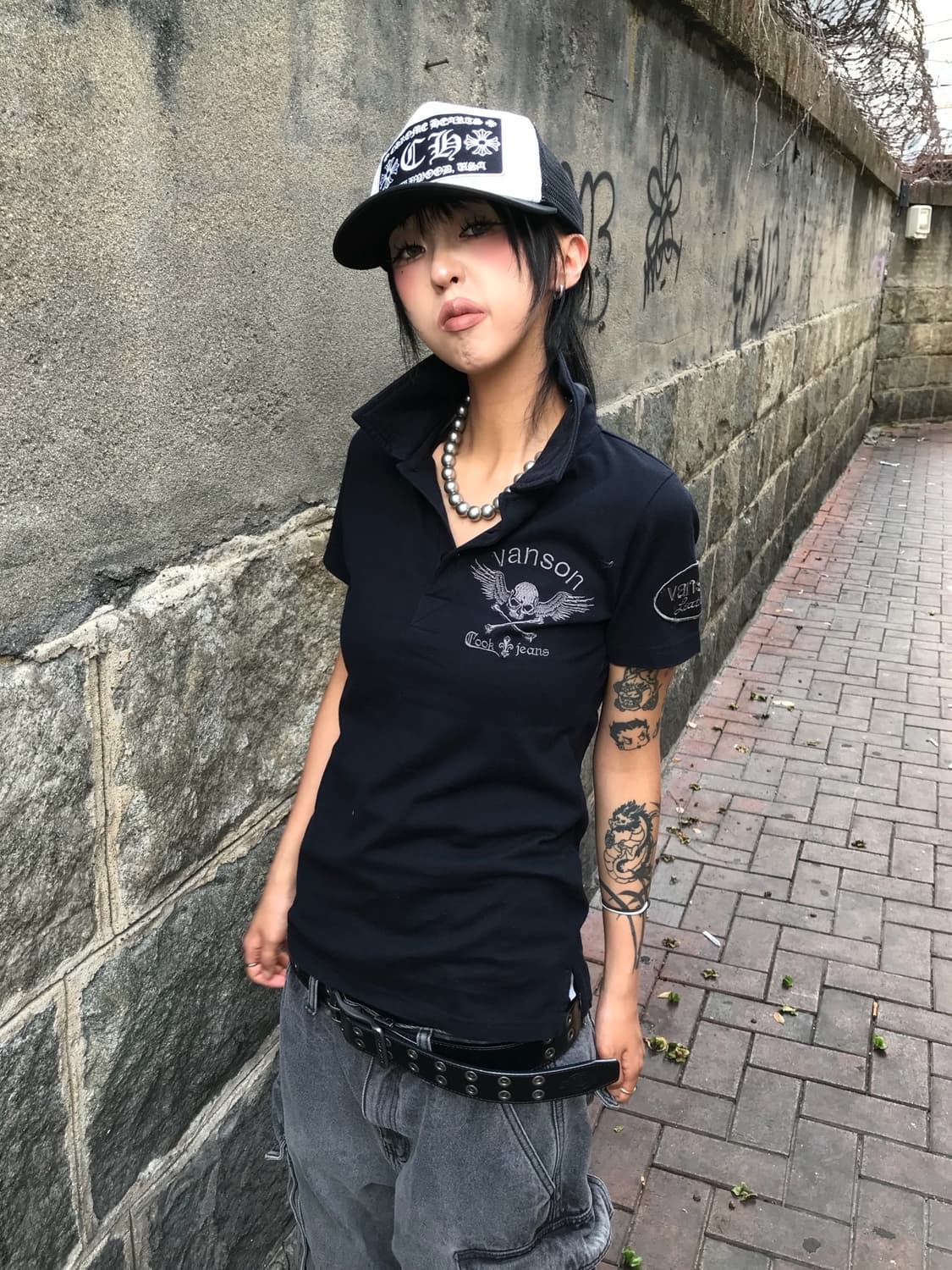 < Vanson X Cook Jeans Collaboration PK T 상품이미지3