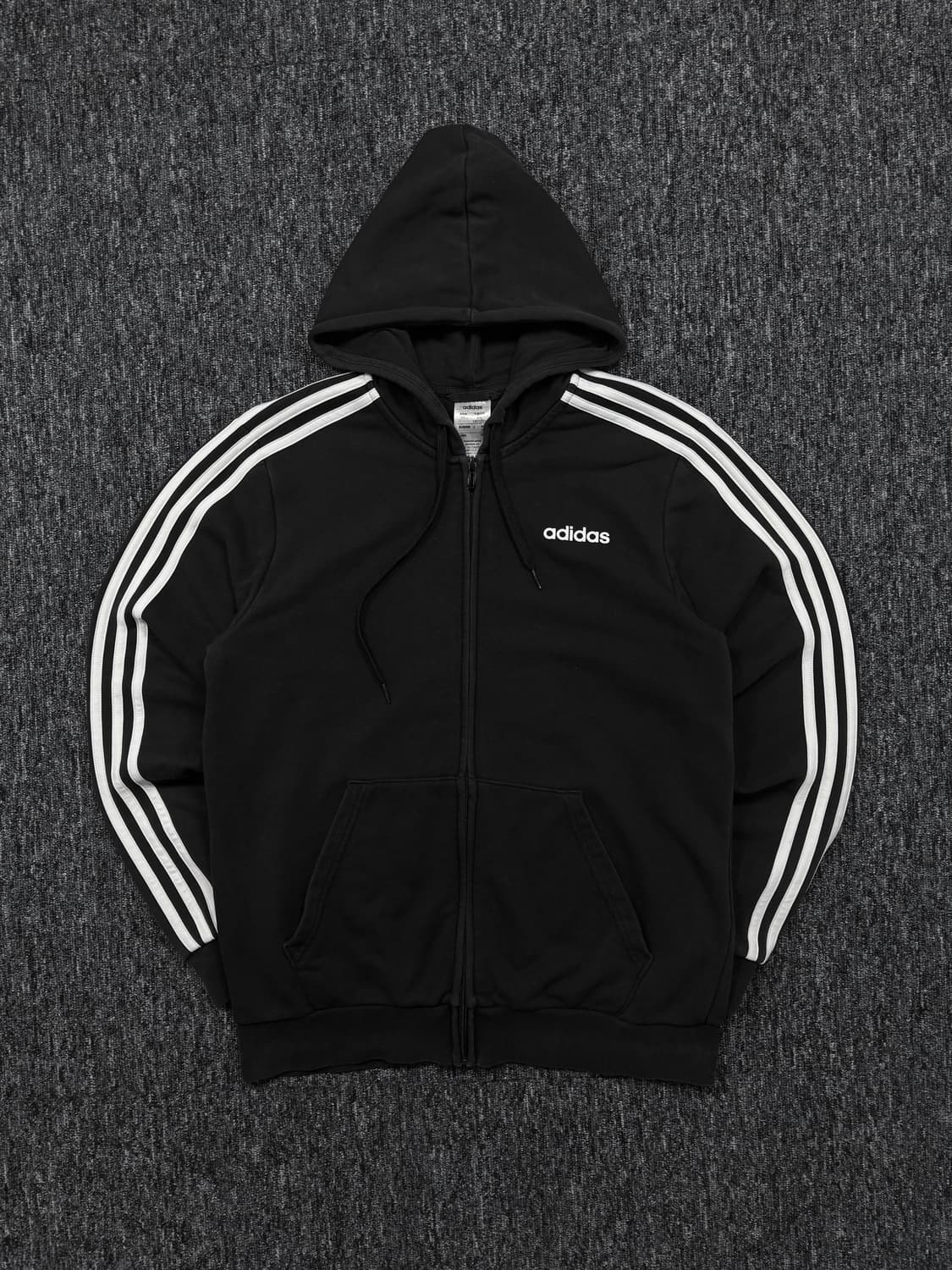 아디다스 블랙 후드집업 상품이미지4