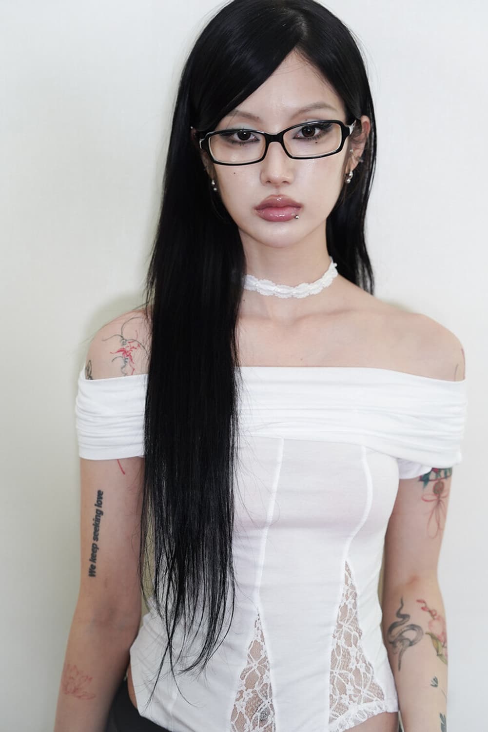 미애 펄 레이스 초커 상품이미지1
