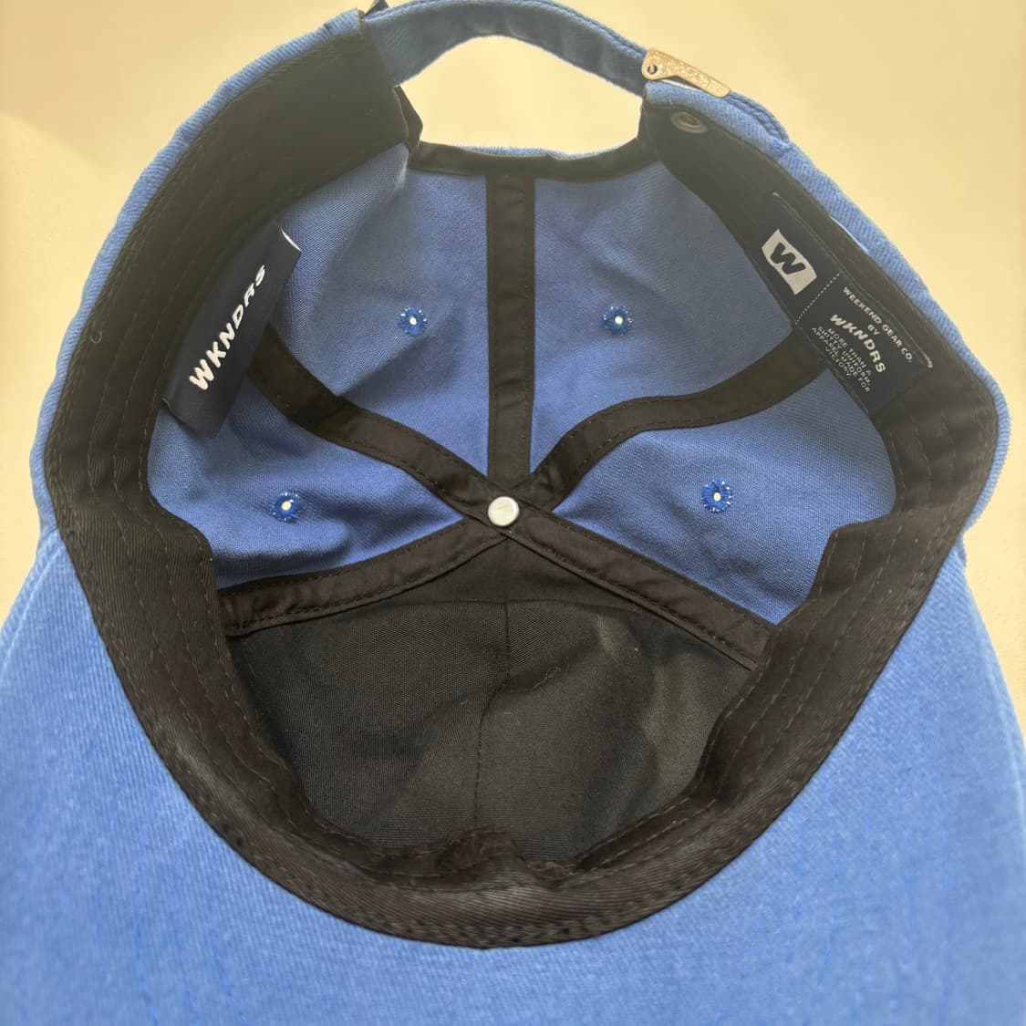 WKNDRS 위캔더스 W로고 자수 블루 모자 볼캡 상품이미지5