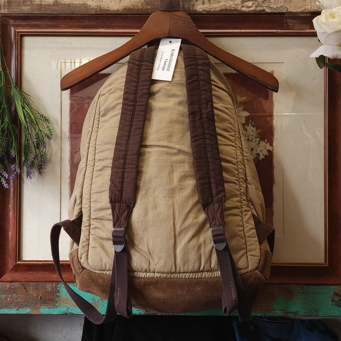 폴로 데님앤서플라이 밀리터리 백팩 캔버스 레더 백팩 상품이미지3