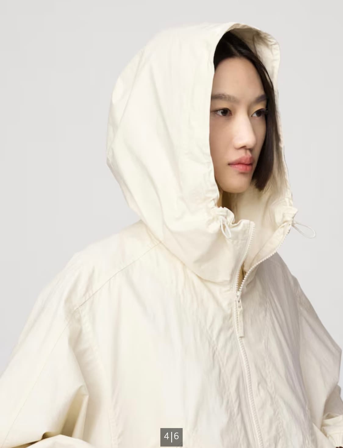 Uniqlo 유니클로 U 코튼후드코트 블랙 M 상품이미지3