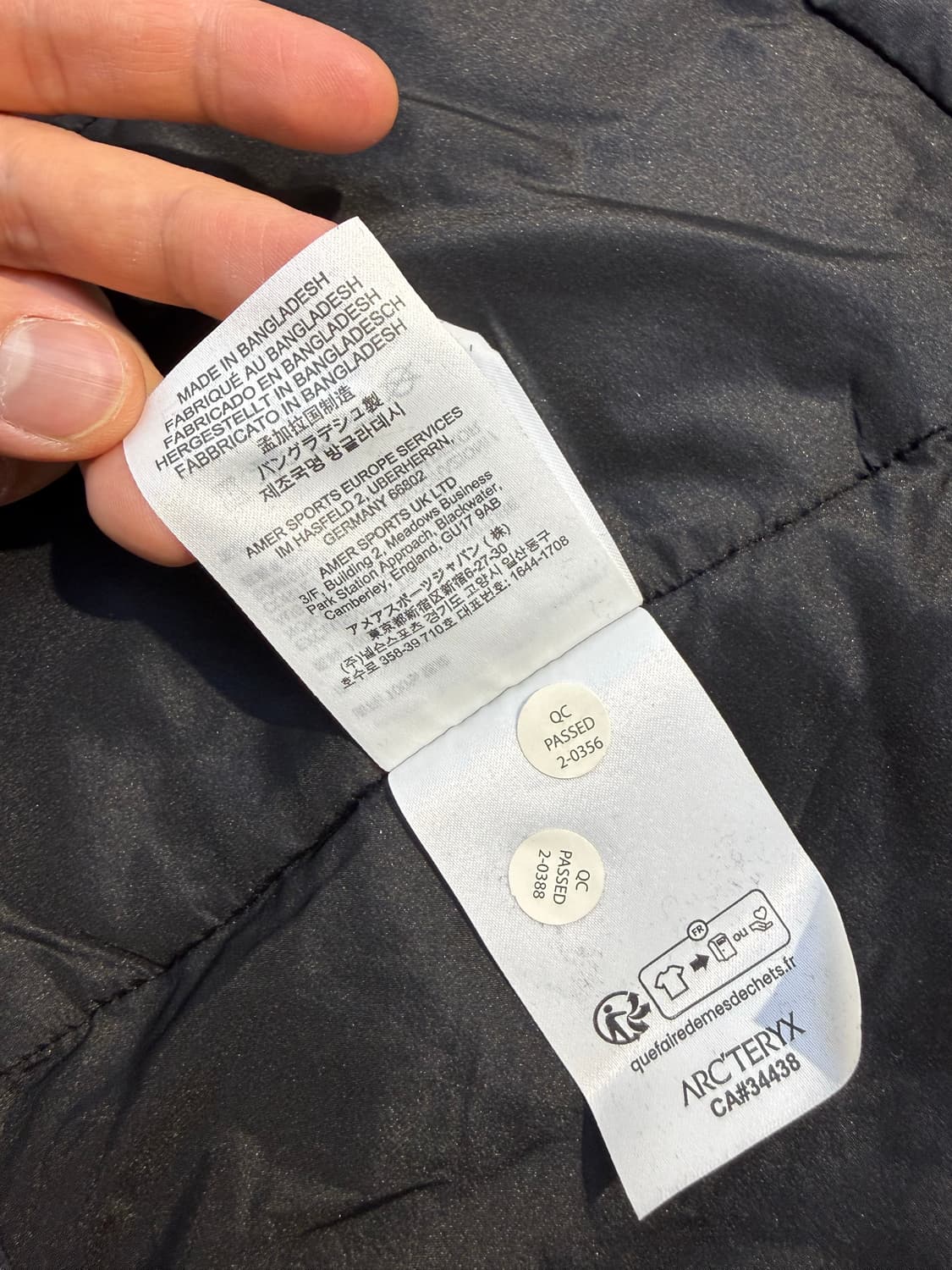 아크테릭스 아톰 헤베웨이트 블랙 라지 상품이미지5