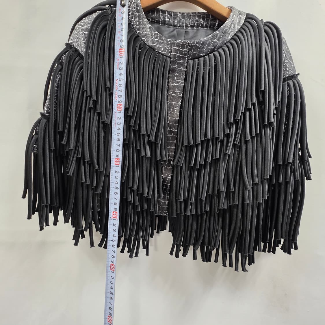 0774 [HOW AND WHAT]블랙 프린지 자켓 / 블랙 / XS 상품이미지4