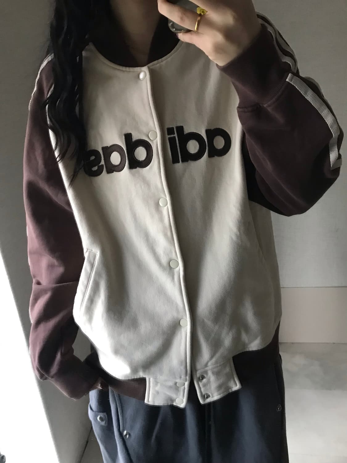 아디다스 크림 브라운 00s 바시티 상품이미지3