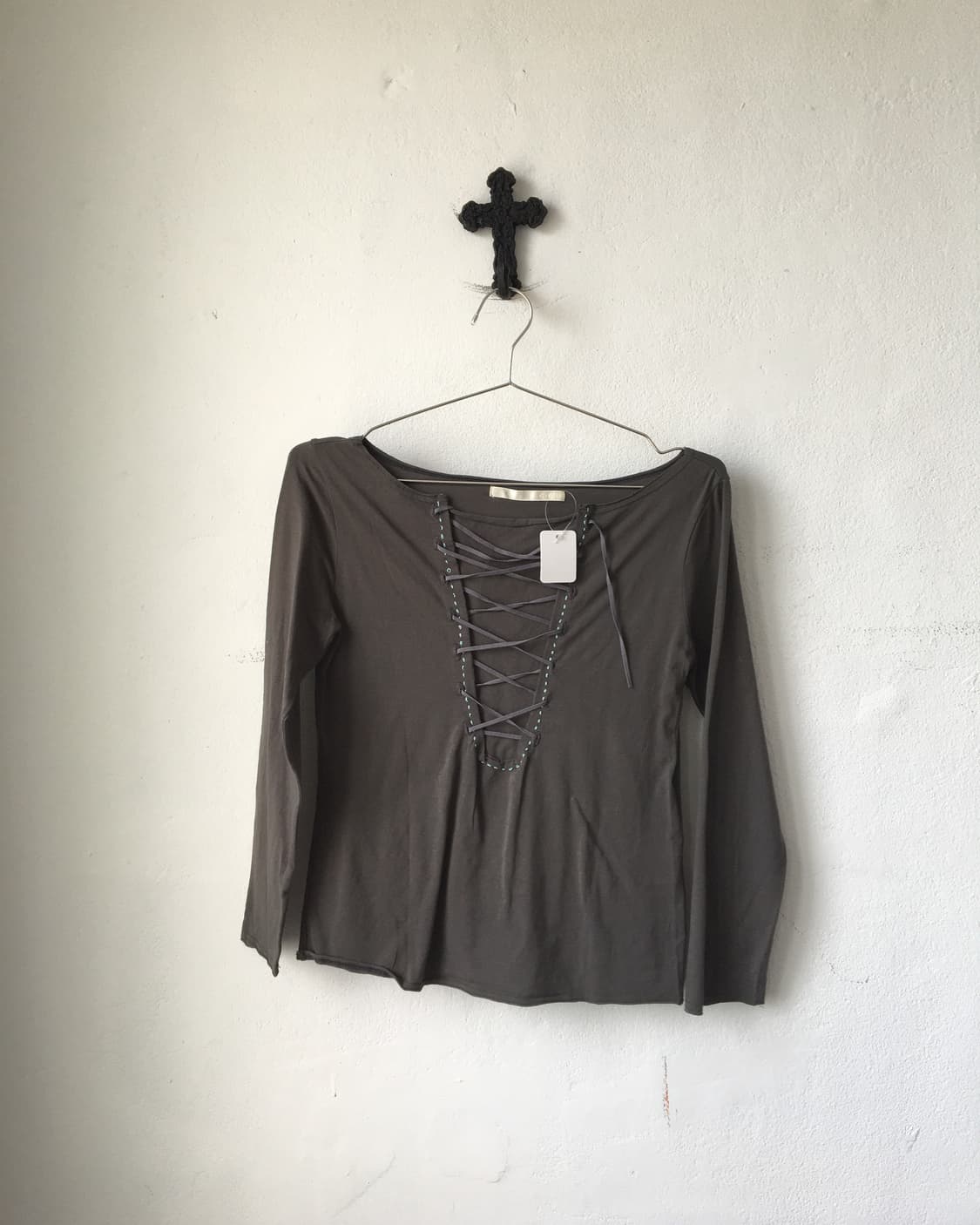 Lace up point sleeve 상품이미지2