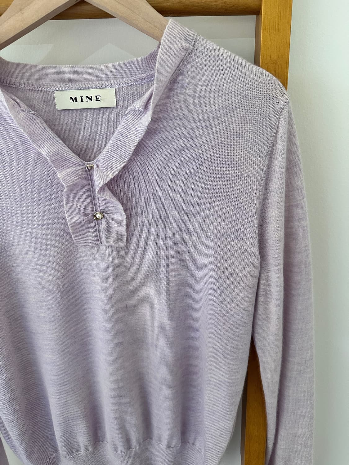 MINE 마인 라벤더 캐시미어 니트 풀오버(사이즈 Free) 상품이미지2