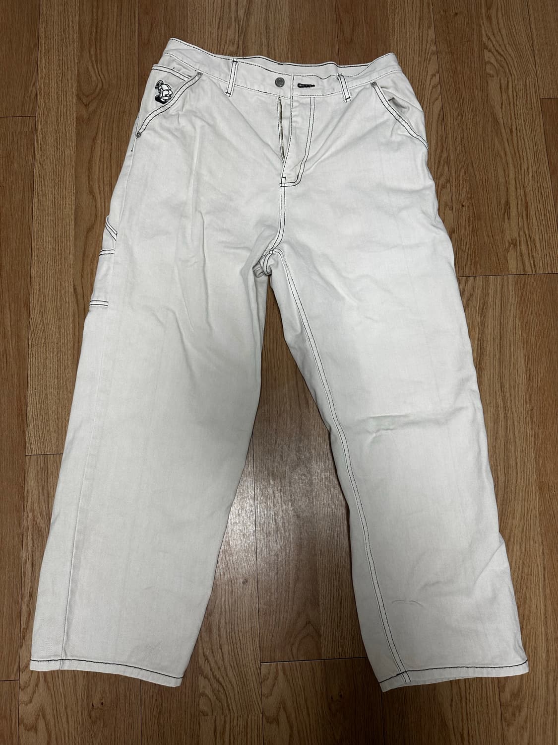위캔더스 DRAGGY WORK PANTS (IVORY) 상품이미지1