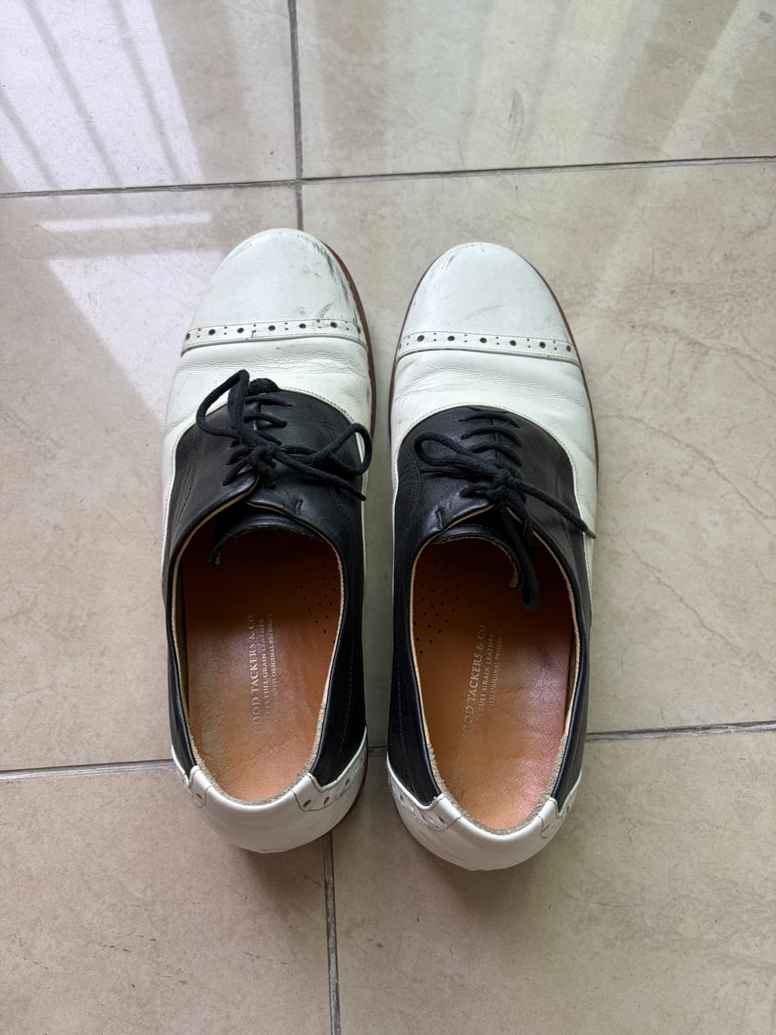 수제 드레스 슈즈 구두 260사이즈입니다.  상품이미지3