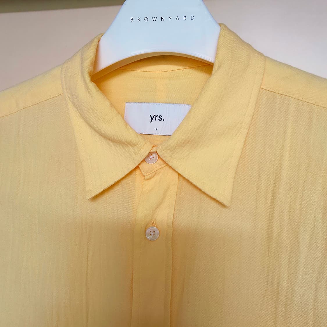 [2] 이얼즈어고 헴프 코튼 포이카 셔츠 치즈 yrs 상품이미지5