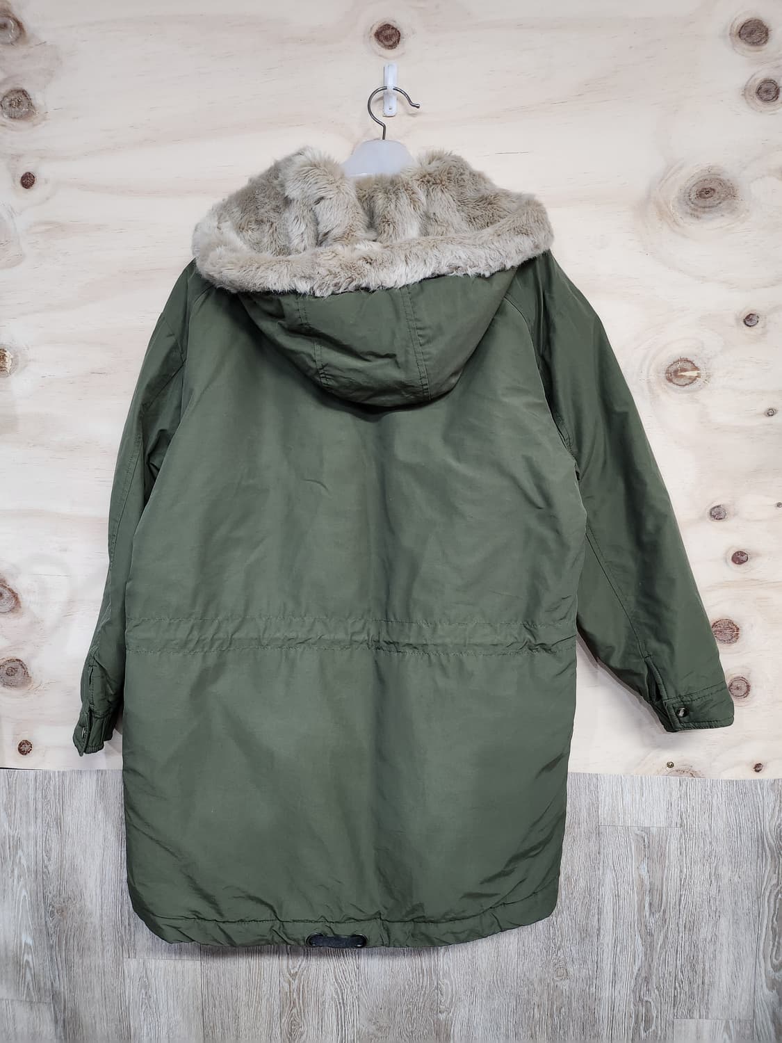 465) 자라 TRF 카키색 퍼 후드 야상 점퍼 상품이미지5