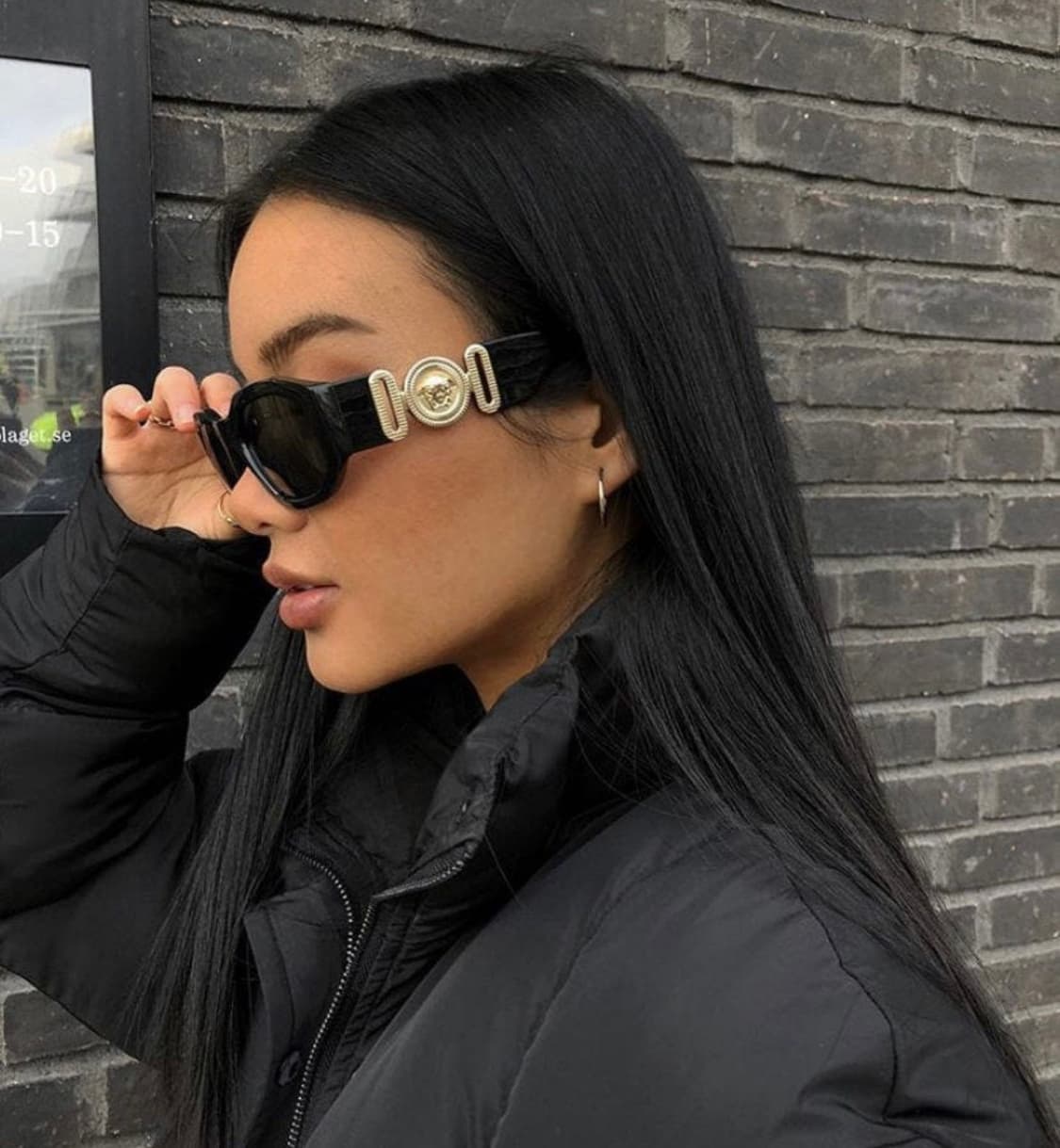 베르사체선글라스4361 아시안핏 블랙 상품이미지4