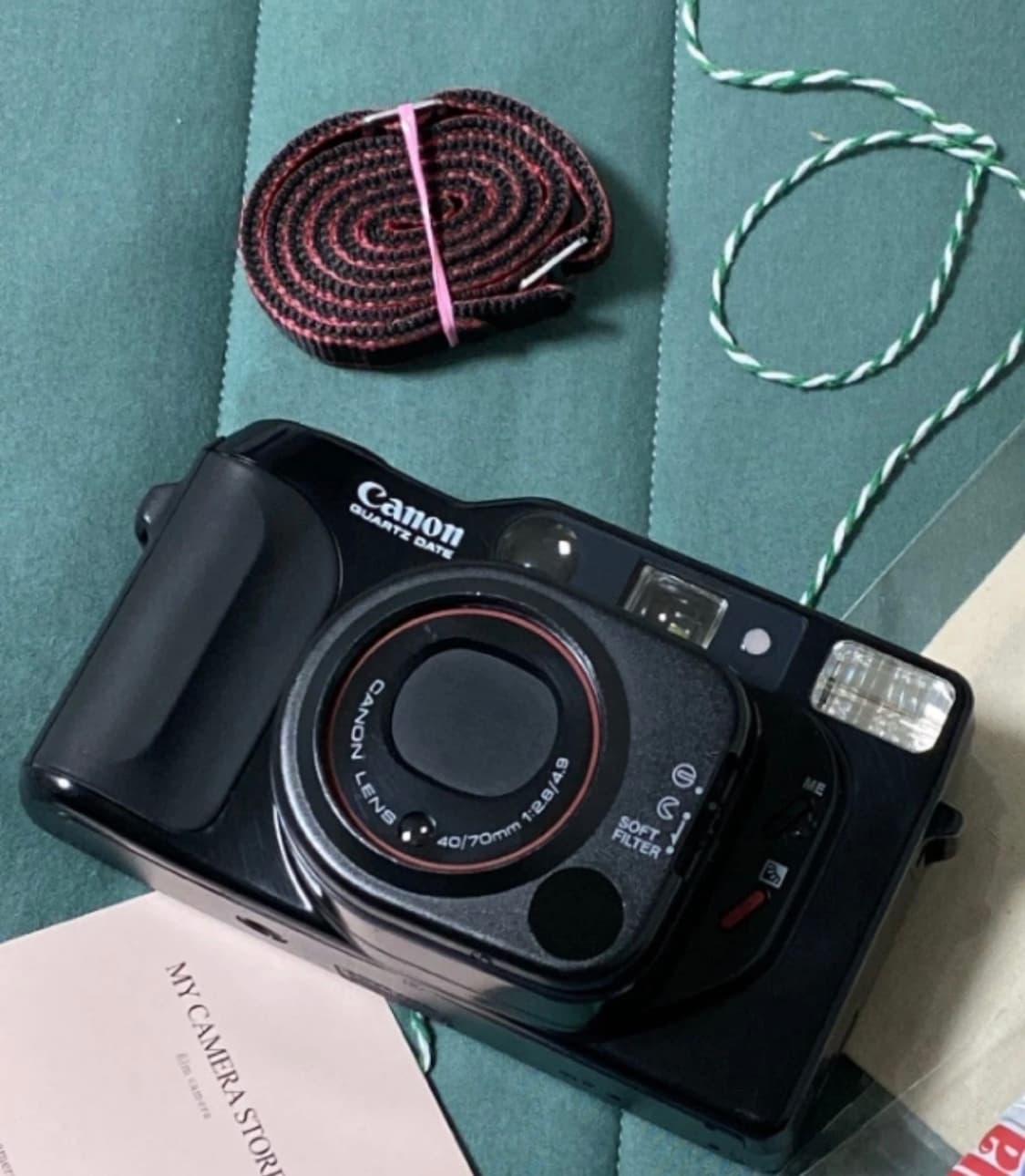 캐논 QUARTZ DATE 듀얼렌즈 필름 카메라/캐논 오토보이 텔레 필름 상품이미지1