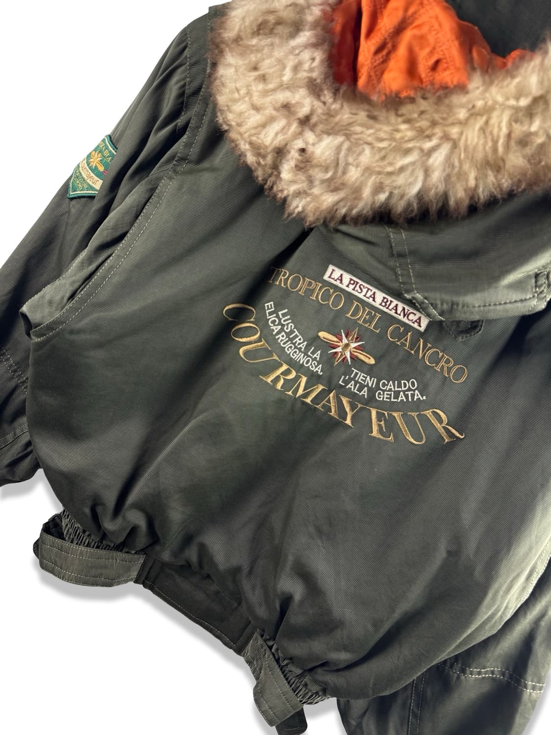 90s vintage fur shell bomber jacket2354 상품이미지2