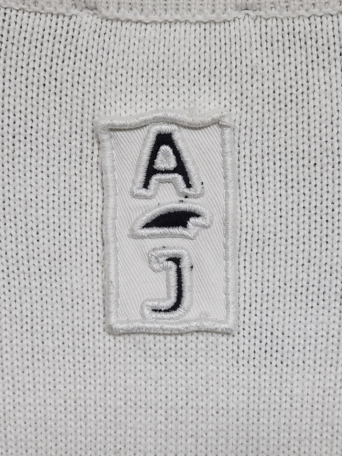 (M) 아르마니진 니트집업 화이트 라인배색 캐주얼  상품이미지7