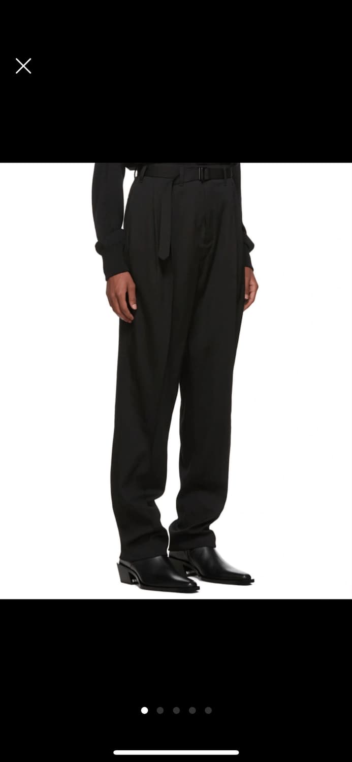 [M] 19FW 르메르 벨티드 팬츠 브라운 상품이미지2