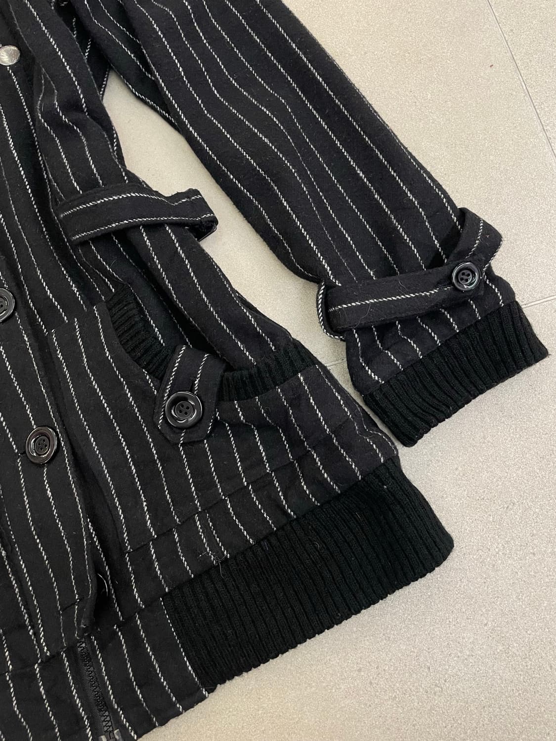 스트라이프 집업 후드자켓 상품이미지2