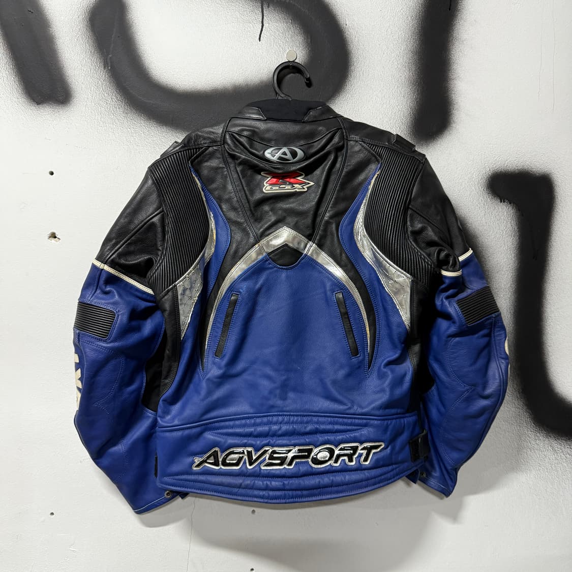 AGV x SUZUKI 소가죽 바이크 자켓 라이딩 기어 상품이미지2