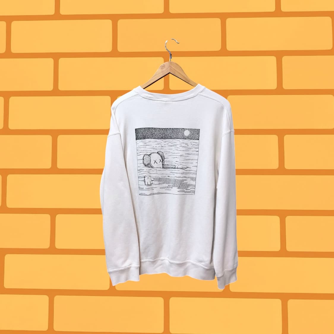 카우스 x 유니클로 UT 맨투맨 스웻 셔츠 (L) 상품이미지3